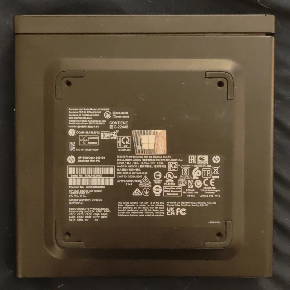 HP EliteDesk 800 G6 Desktop Mini PC with 2 Monitors